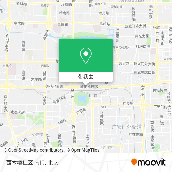 西木楼社区-南门地图