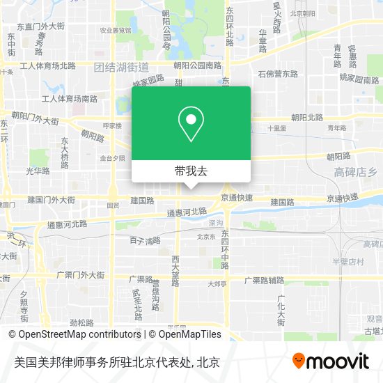 美国美邦律师事务所驻北京代表处地图