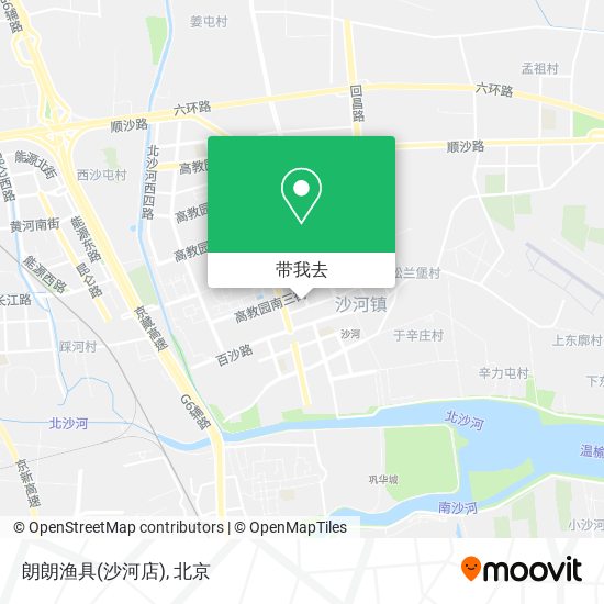 朗朗渔具(沙河店)地图
