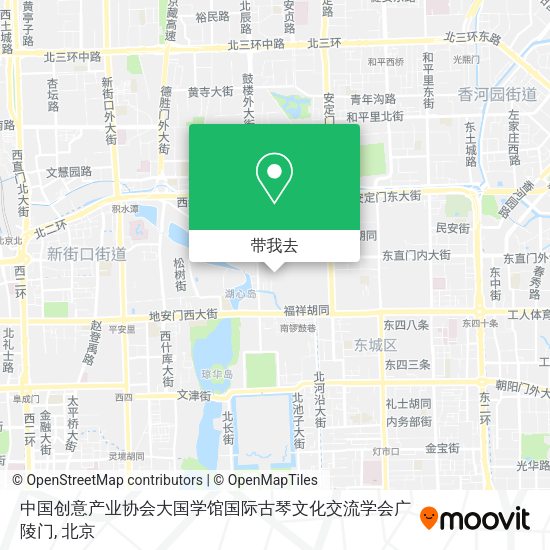 中国创意产业协会大国学馆国际古琴文化交流学会广陵门地图