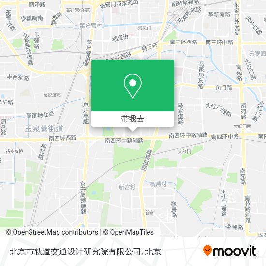 北京市轨道交通设计研究院有限公司地图