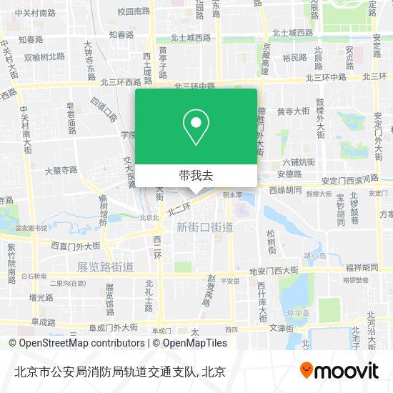 北京市公安局消防局轨道交通支队地图