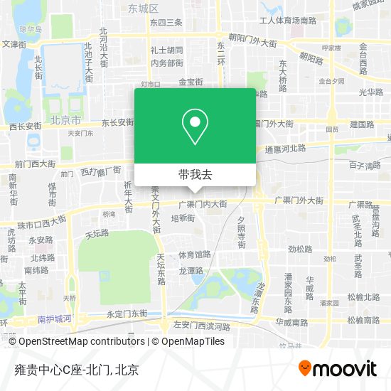 雍贵中心C座-北门地图