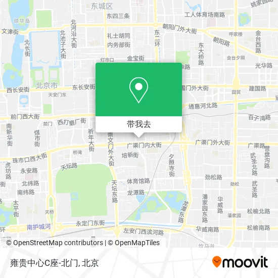 雍贵中心C座-北门地图
