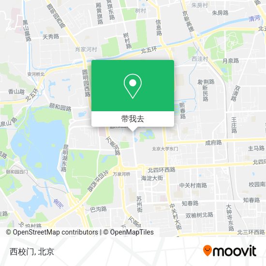 西校门地图