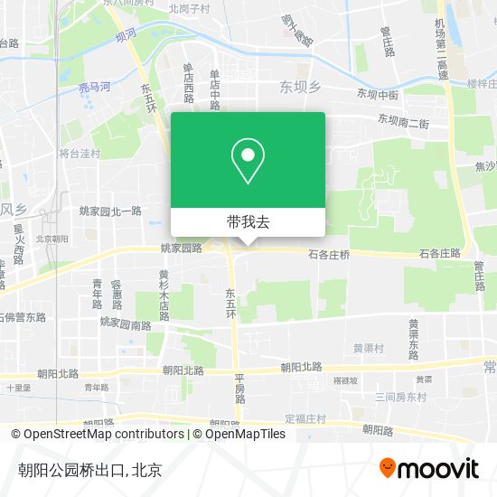 朝阳公园桥出口地图