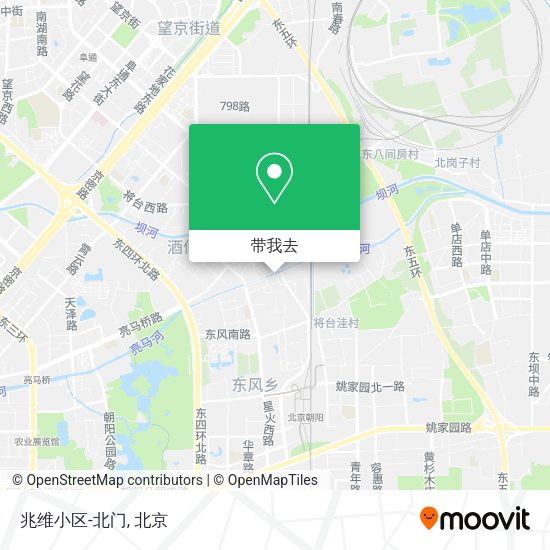 兆维小区-北门地图
