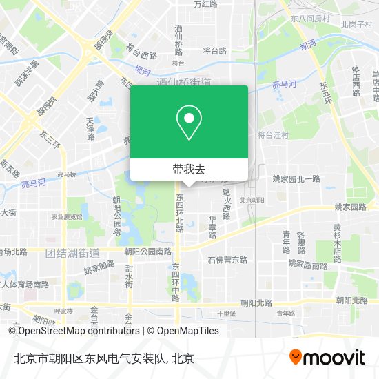 北京市朝阳区东风电气安装队地图