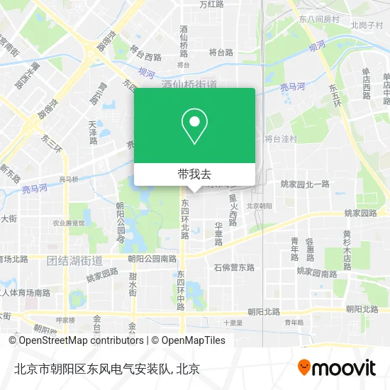 北京市朝阳区东风电气安装队地图