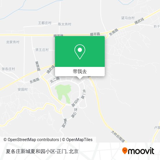 夏各庄新城夏和园小区-正门地图