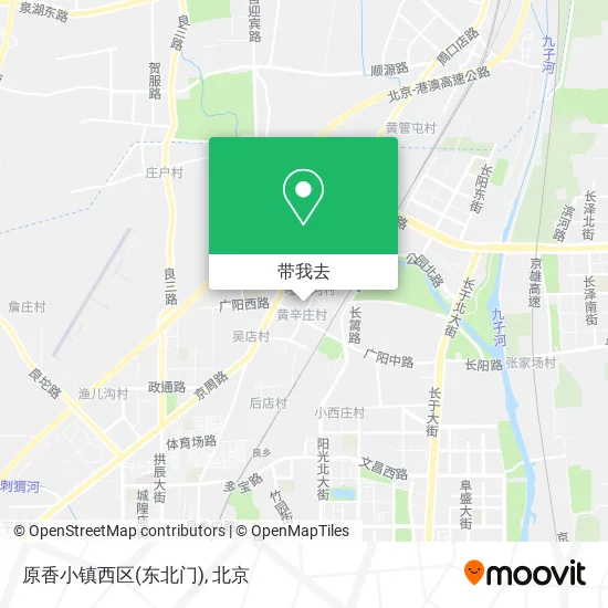 原香小镇西区(东北门)地图