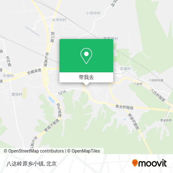 八达岭原乡小镇地图