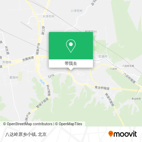 八达岭原乡小镇地图