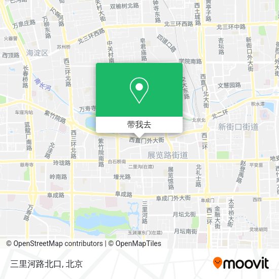 三里河路北口地图