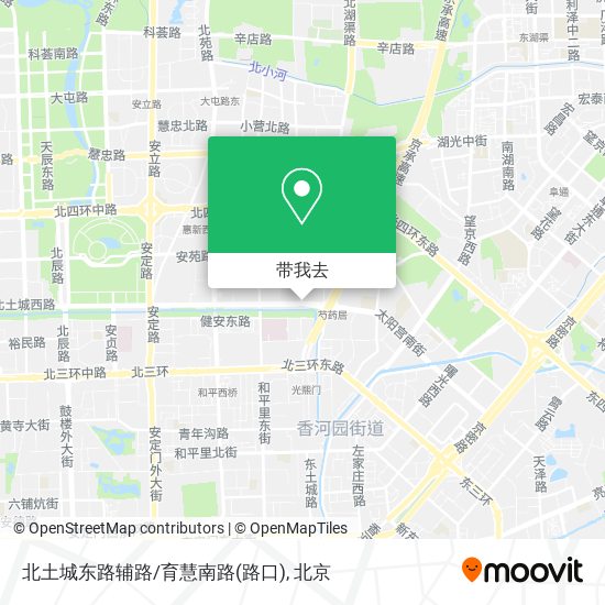 北土城东路辅路/育慧南路(路口)地图