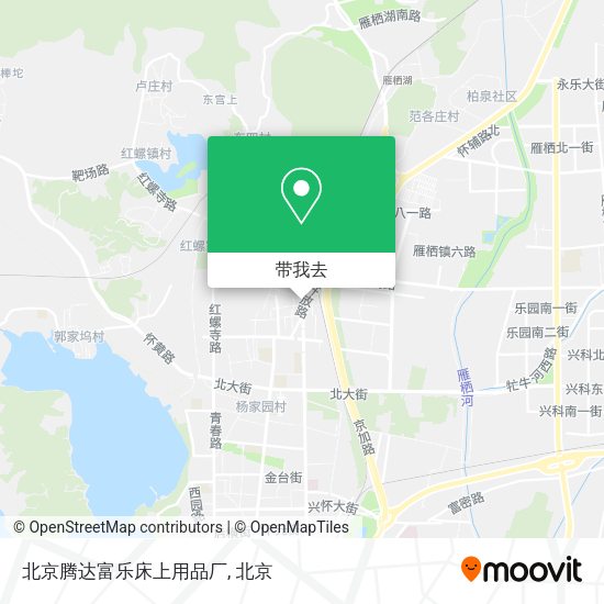 北京腾达富乐床上用品厂地图