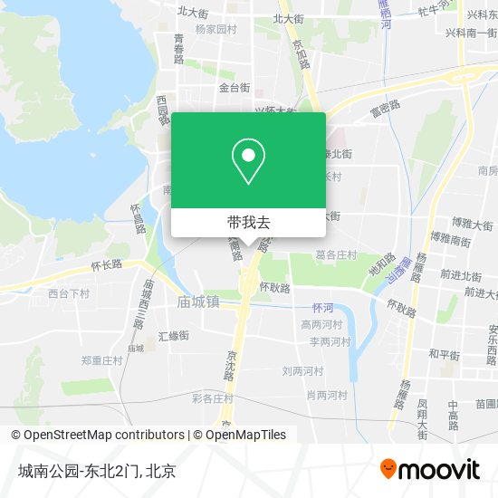 城南公园-东北2门地图