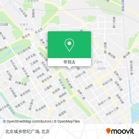 北京城乡世纪广场地图