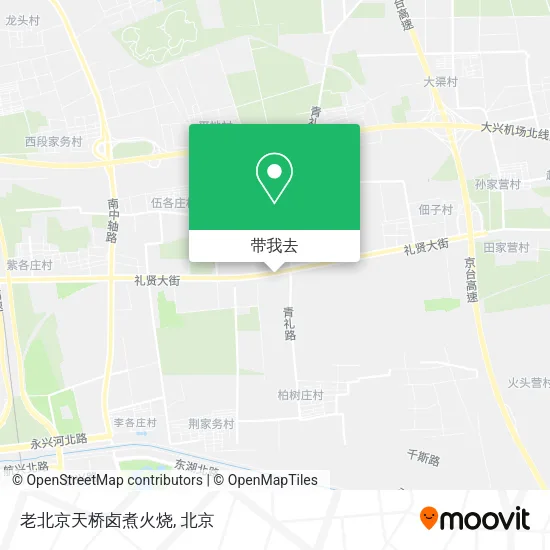 老北京天桥卤煮火烧地图