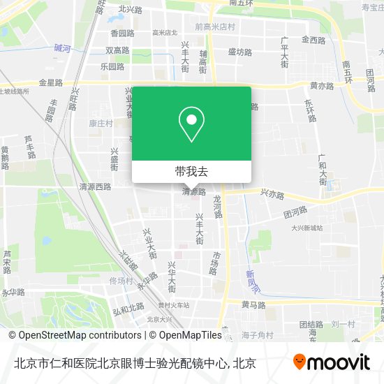 北京市仁和医院北京眼博士验光配镜中心地图