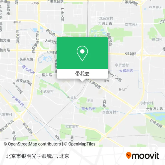 北京市银明光学眼镜厂地图