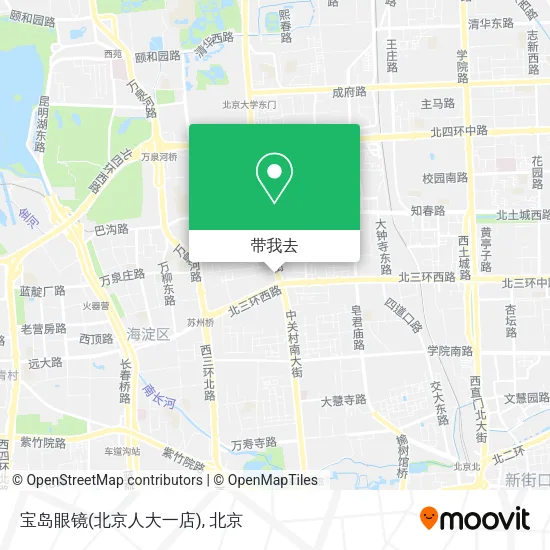 宝岛眼镜(北京人大一店)地图