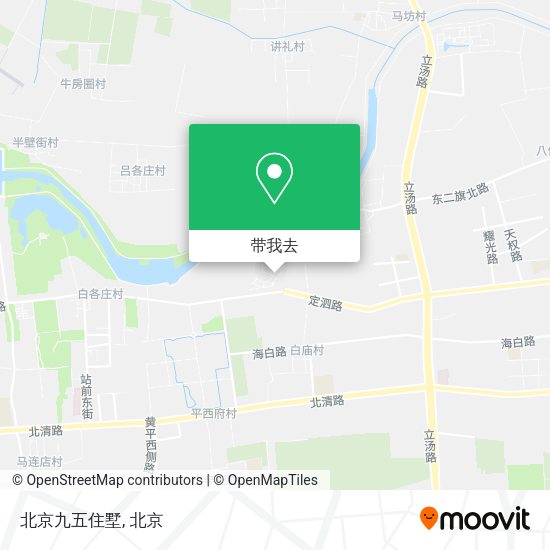 北京九五住墅地图