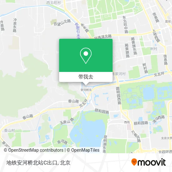 地铁安河桥北站C出口地图