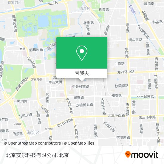 北京安尔科技有限公司地图