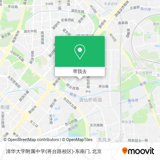 清华大学附属中学(将台路校区)-东南门地图