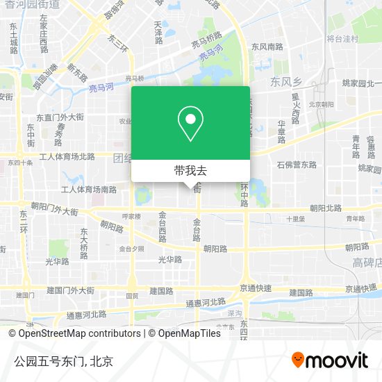 公园五号东门地图