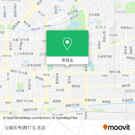 公园五号(西1门)地图
