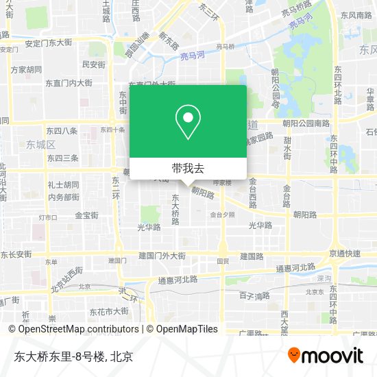 东大桥东里-8号楼地图