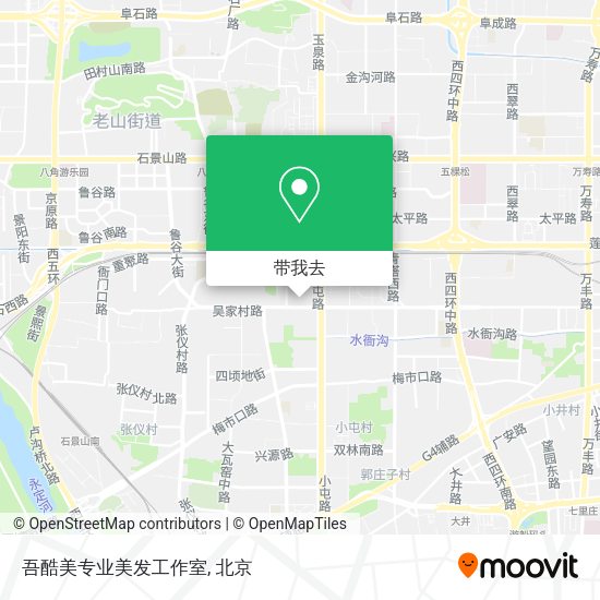 吾酷美专业美发工作室地图