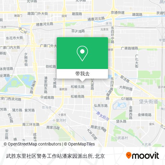 武胜东里社区警务工作站潘家园派出所地图