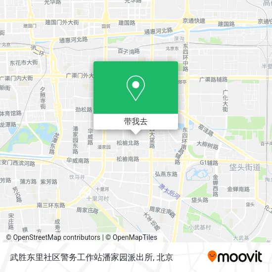 武胜东里社区警务工作站潘家园派出所地图