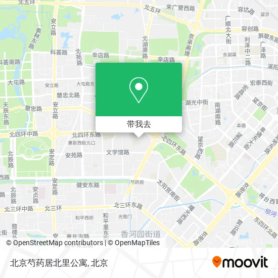 北京芍药居北里公寓地图