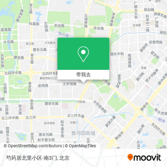 芍药居北里小区-南3门地图