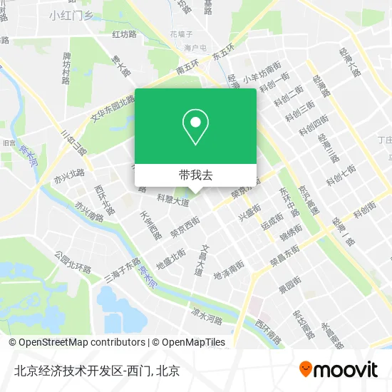 北京经济技术开发区-西门地图