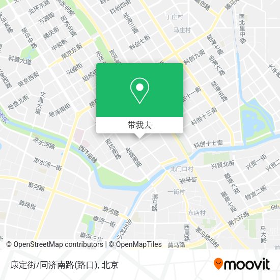 康定街/同济南路(路口)地图