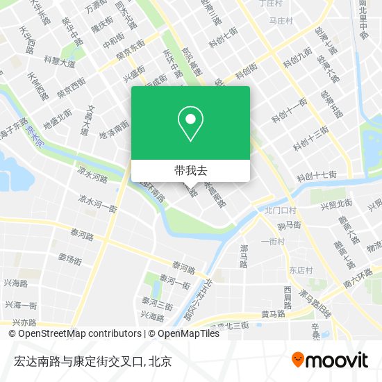 宏达南路与康定街交叉口地图