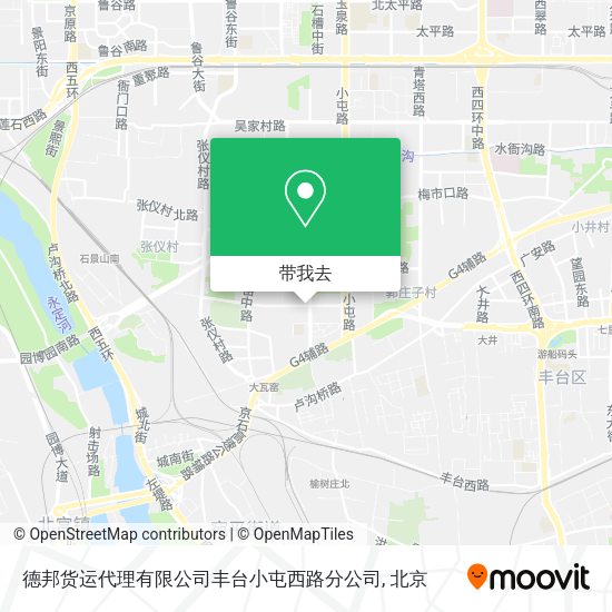 德邦货运代理有限公司丰台小屯西路分公司地图