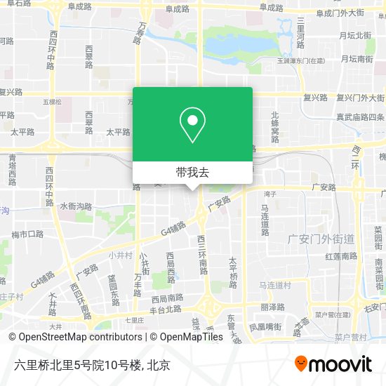 六里桥北里5号院10号楼地图