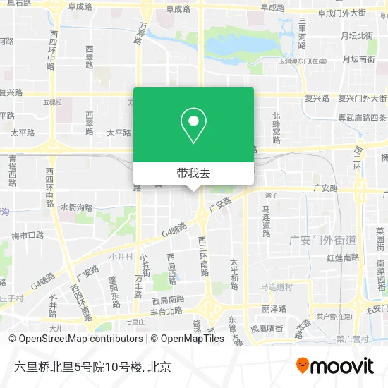 六里桥北里5号院10号楼地图