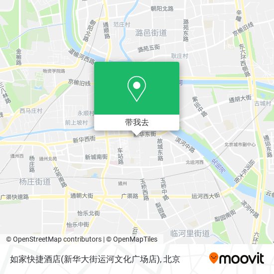 如家快捷酒店(新华大街运河文化广场店)地图