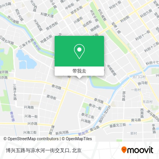 博兴五路与凉水河一街交叉口地图