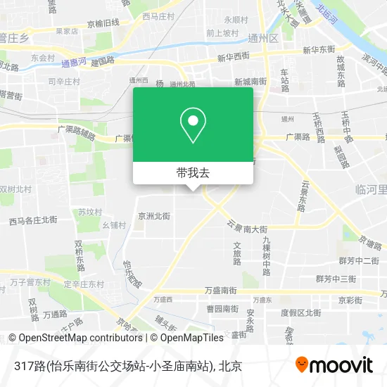 317路(怡乐南街公交场站-小圣庙南站)地图
