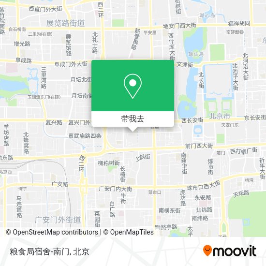 粮食局宿舍-南门地图