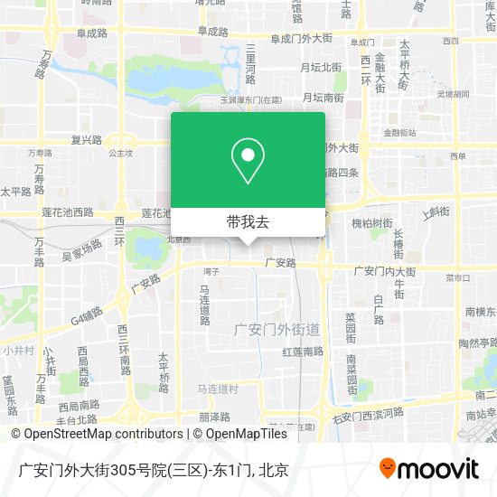 广安门外大街305号院(三区)-东1门地图