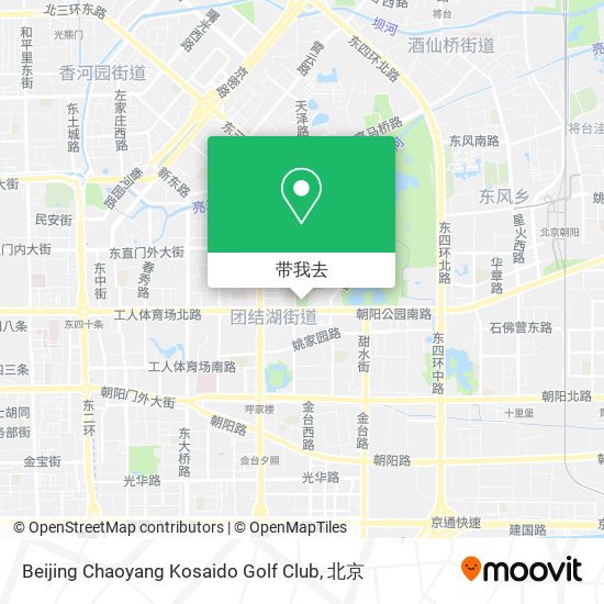 Beijing Chaoyang Kosaido Golf Club地图